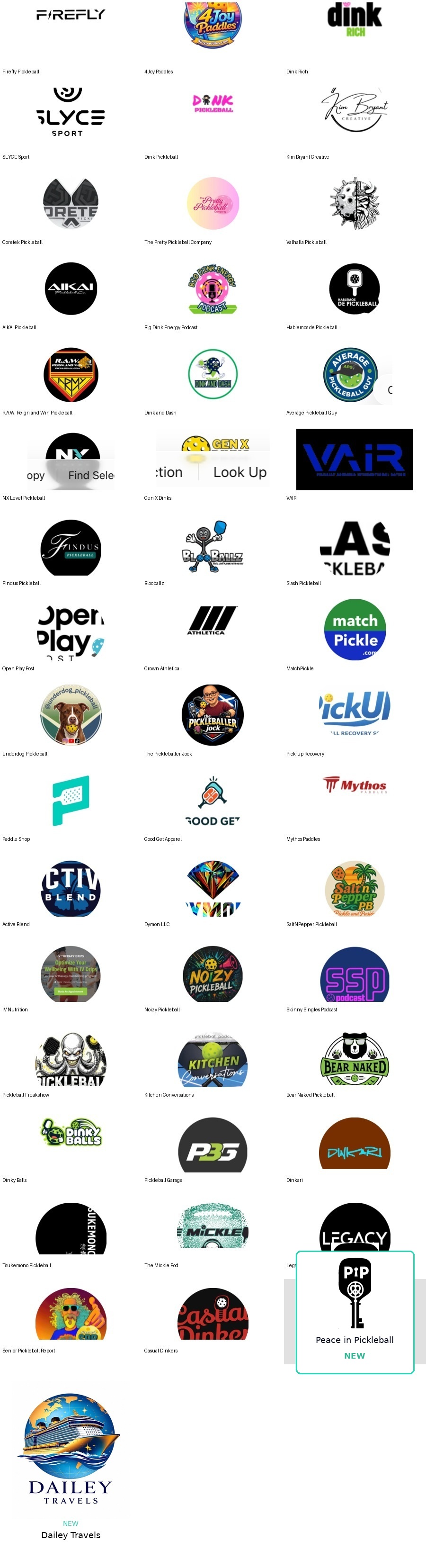 Precision Multisport Alliance member and industry logo wall