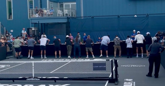 Baseline Scoreboard Falls on Player During MLP New York Match